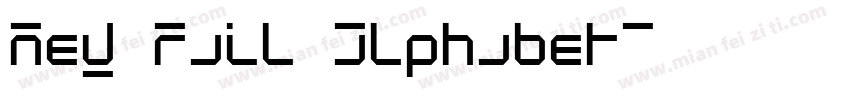 New Rail Alphabet字体转换